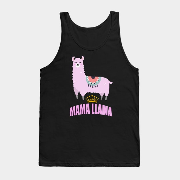 Best Mama Llama funny Mothers Gift Tank Top by Foxxy Merch